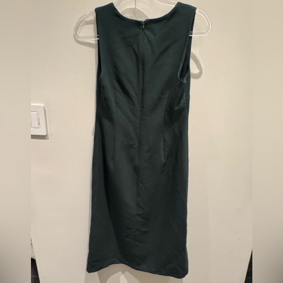 NWT- Banana Republic Dark Green Sleeveless Midi Dress Size 2 - Picture 2 of 7